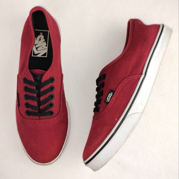 VANS Unisex Authentic Lo Pro in Oxblood/ True White Men's Sz. 5.5 Women's Sz. 7 - Picture 2 of 8